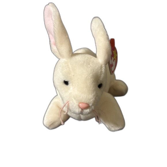 Vintage Retired 1999 New TY Beanie Baby NIBBLER the Bunny Rabbit MWMT - Picture 1 of 7